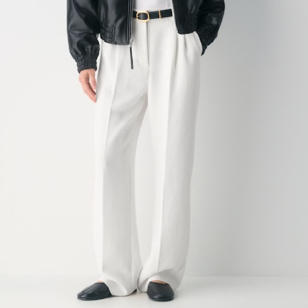 aritzia effortless pants light birch